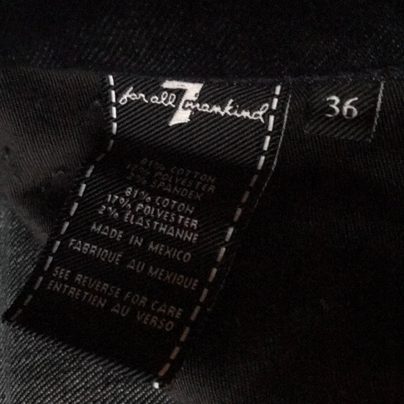 ❤️... 7 for all Mankind Indigo Dark Blue Jeans - Picture 4 of 5
